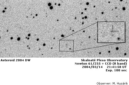 Asteroid 2004 DW - the 2nd biggest