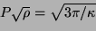 \begin{displaymath}
P(\overline{\rho/\rho_{\odot}})^{1/2} = {\rm const} \approx 0,12
\end{displaymath}