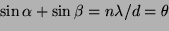 \begin{displaymath}
\frac{d\beta}{d\lambda} = \frac{n}{d \cos \beta}
\end{displaymath}