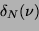 \begin{displaymath}
F_N = F(\nu) \ast \delta_N(\nu) = \int^{\infty}_{infty} F(\nu - \nu')
\delta_N(\nu') d\nu'
\end{displaymath}
